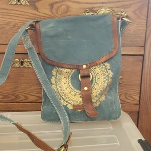 Mona B recycled canvas crossbody